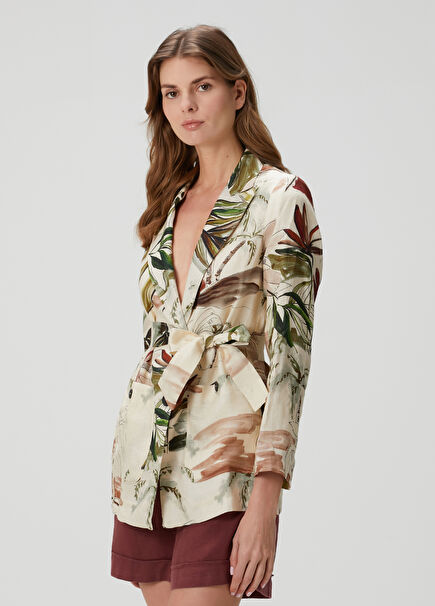 Multicolored Linen Jacket