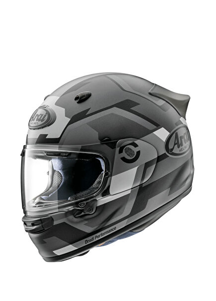 Quantic Face Grey Closed Motorcycle Helmet