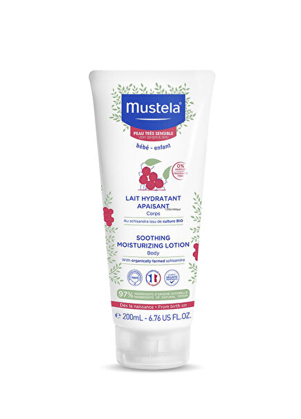 %97 Doğal İçerikli Çok Hassas Ciltler İçin Rahatlatıcı Yatıştırıcı Bebek Çocuk Vücut Losyonu 200 ml