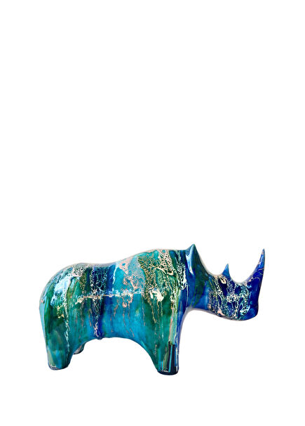 Large Rhinoceros-Shaped Ceramic Object