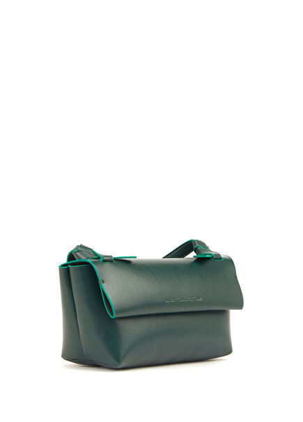 Green Leather Women's Shoulder Bag