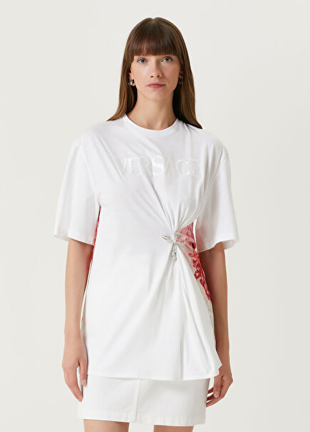 Barocco Sea Beyaz Pembe T-shirt