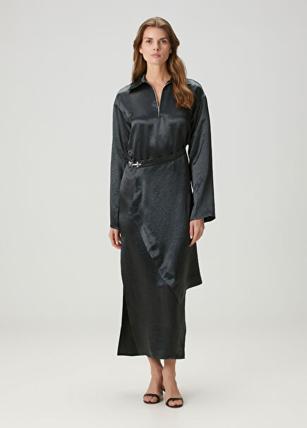 Colter Navy Blue Maxi Evening Dress