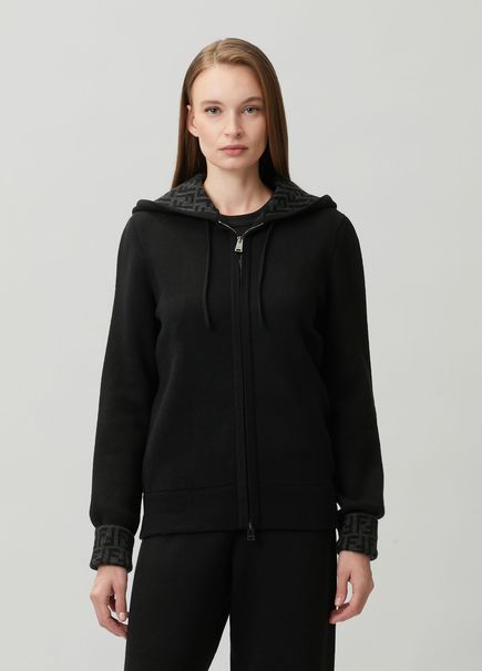 Black Grey Cashmere Sweatshirt