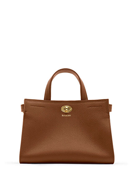 Cotswolds Mini Kahverengi Deri Kadın Tote Çanta