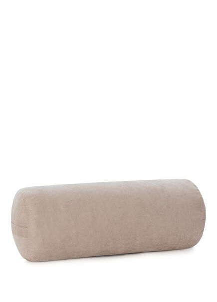 Beige Bolster Yoga Pillow