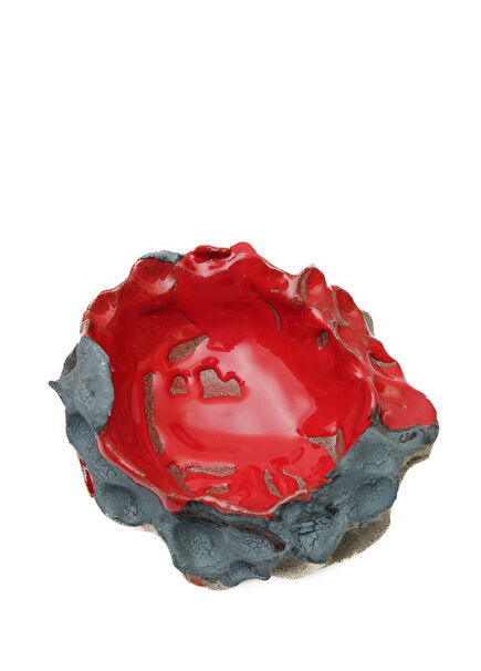 Kırmızı Seramik Mini Sosluk