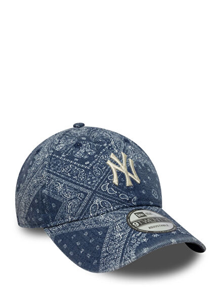 Neyyan 9Twenty Washed Paisley Mavi Erkek Şapka