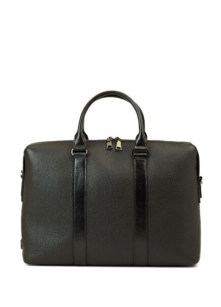 Black Men's Leather Bag
