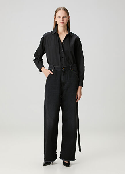 Loose Fit Black Jeans