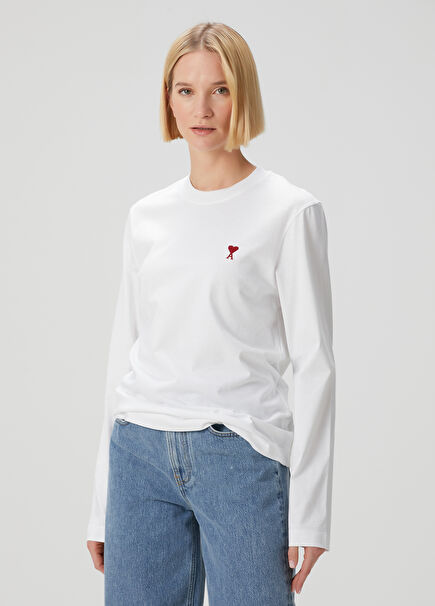 Beyaz Uzun Kol T-shirt