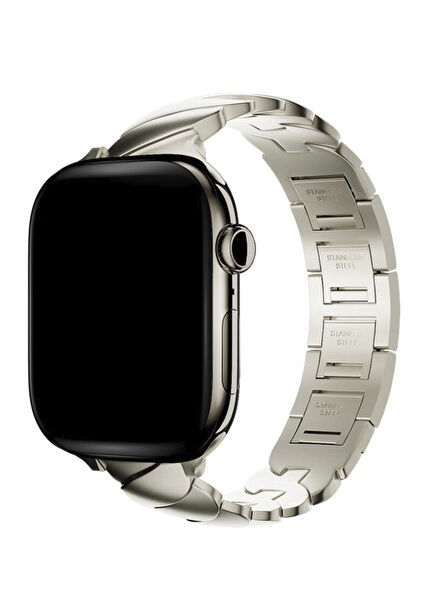 Apple Watch Uyumlu Starlight Aurina Loop Çelik Akıllı Saat Kordon