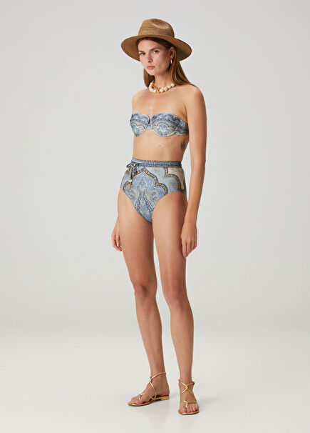 Çok Renkli Desenli Mayo