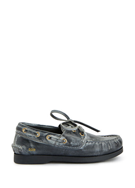 Cruise Black Unisex Women's Leather Loafer