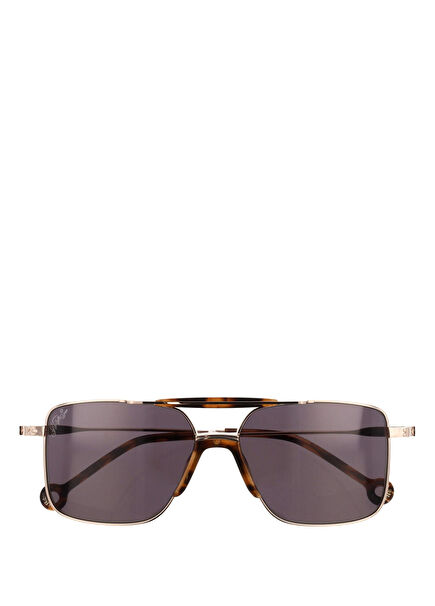 HS929 56 S04 Altın Rengi Metal Erkek Güneş Gözlüğü