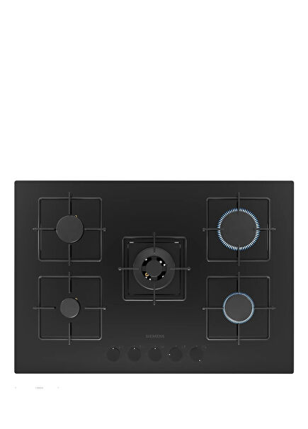 iQ300 Black Gas Cooktop EN7B6QP30O
