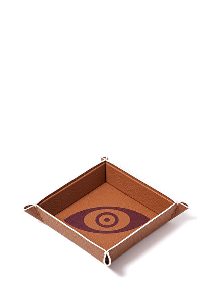 Endless Knots Vide Poche Karamel Deri Tepsi