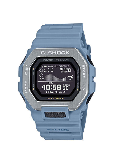 GBX-100-2ADR Blue Silicone Men's Wristwatch