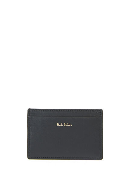 Black Men's Leather Card Holder