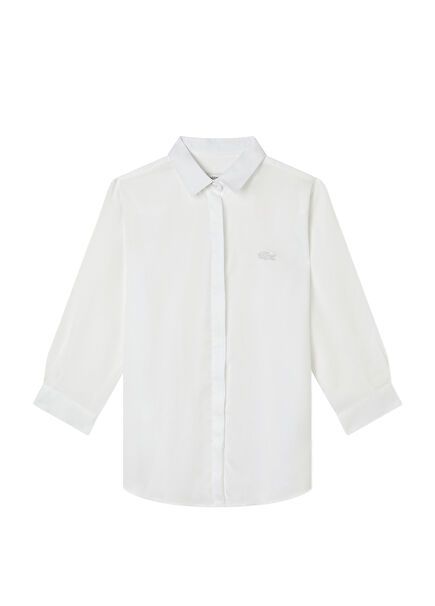 Relaxed Fit White Women's Shirt