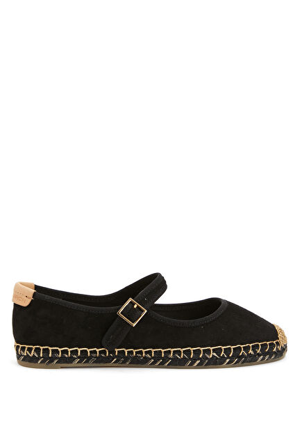 Black Women's Suede Espadrille