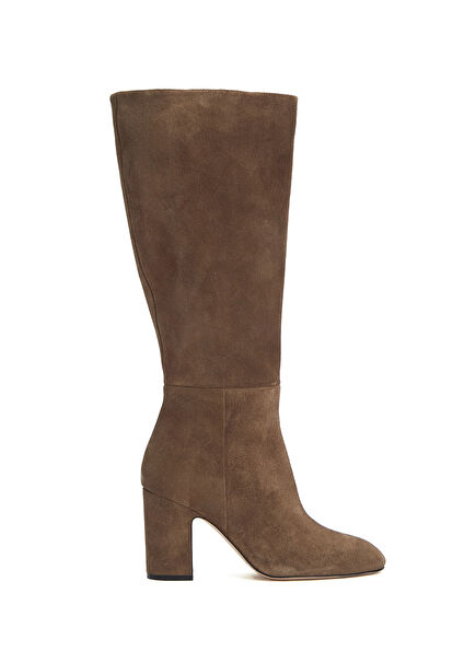 Khaki Women's Suede Boots