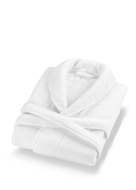 Chicago Fibrosoft ® White Cotton Unisex Bathrobe