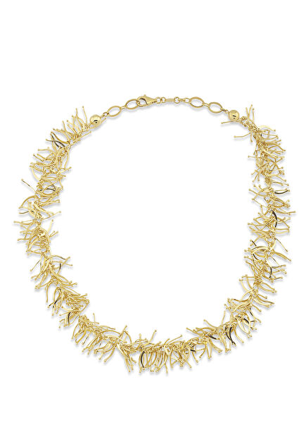 Starlight 925 Sterling Silver 24K Gold Plated Women's Necklace