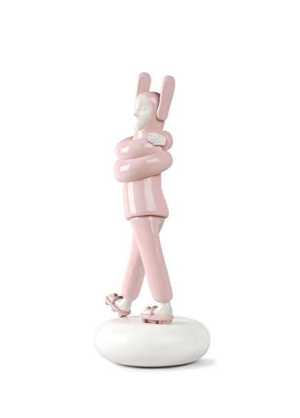 Embraced Pink Porcelain Sculpture