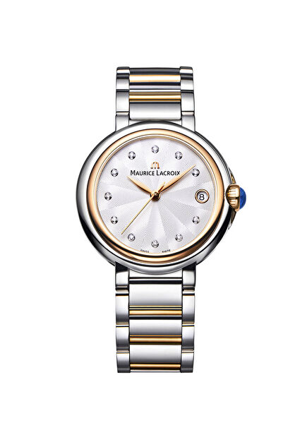 ML-FA1004PVP13150-1 Rose Gold Metalik Gri Pırlantalı Kadın Kol Saati