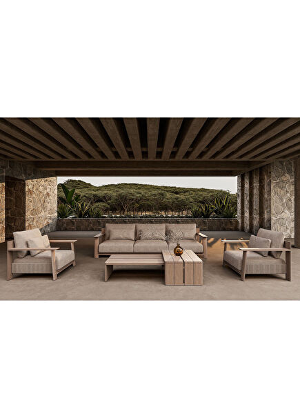 Olma Teak Tree Garden Seating Group