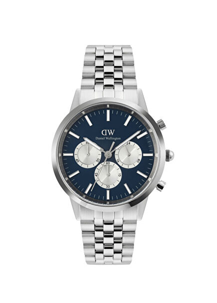 Iconic 42 Chronograph Arch 5-Link Arctic Panda S DW00600874 Gümüş Çelik Erkek Kol Saati
