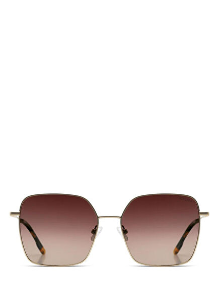 Audrey White Gold Havana Wing Metal Women's Sunglasses