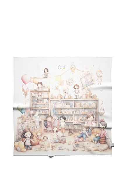 Oyun Odası Patterned Muslin Blanket