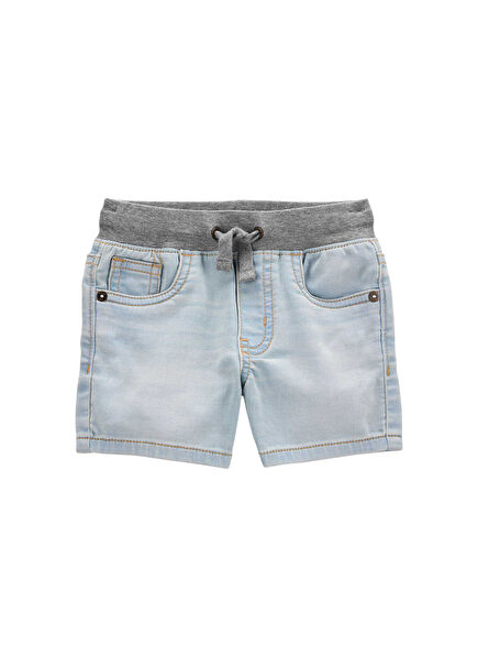 Açık Mavi Denim Erkek Çocuk Şort