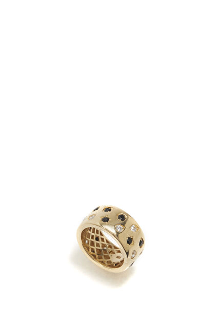 Women's Gold Ring with Stone Detail