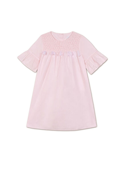 Pink Short Sleeve Girls' Nightgown