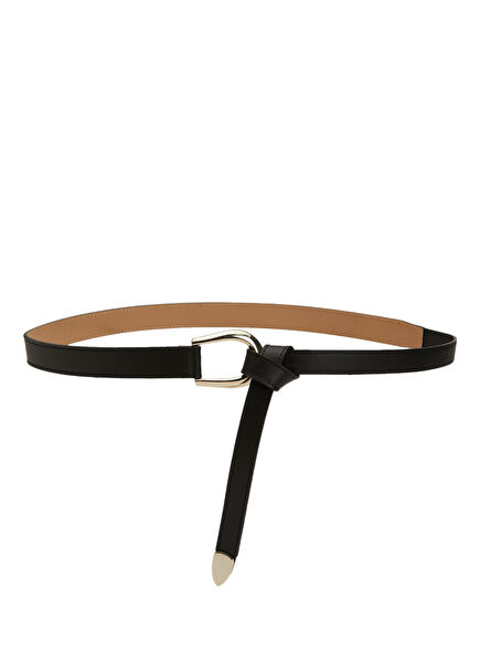 Black Women's Leather Belt