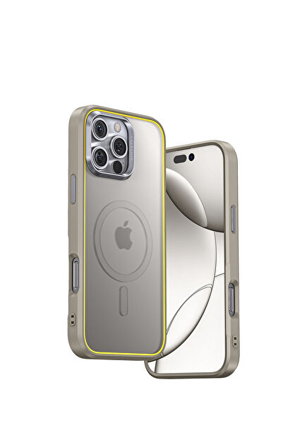 The Future iphone 16 Pro Max Magsafe Uyumlu Desert Titanium Telefon Kılıfı