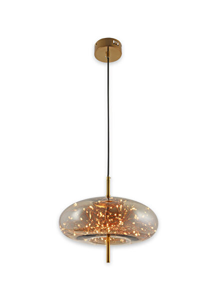 Vienna Smoked Ufo Glass Led Pendant Chandelier