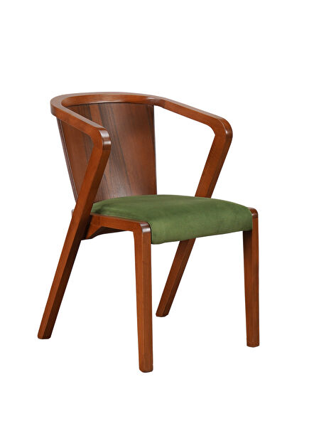 Laria Ceviz Ahşap Yemek Odası Sandalyesi