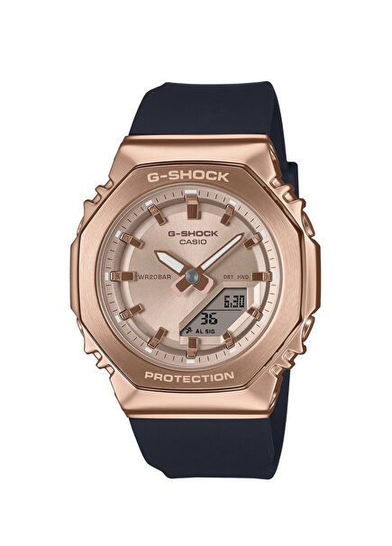 G-Shock GM-S2110PG-1A4DR Siyah Silikon Kadın Kol Saati