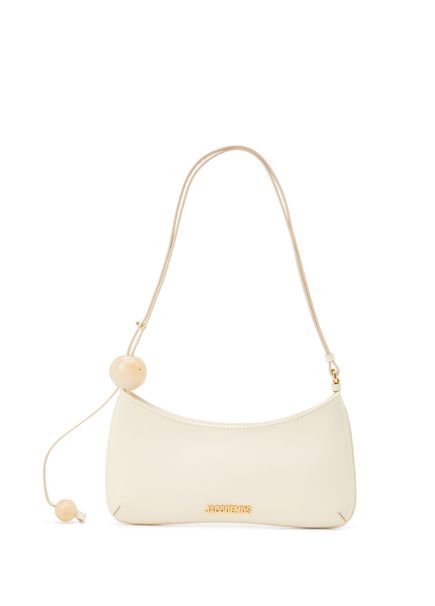 Le Bisou Perle White Women's Leather Bag