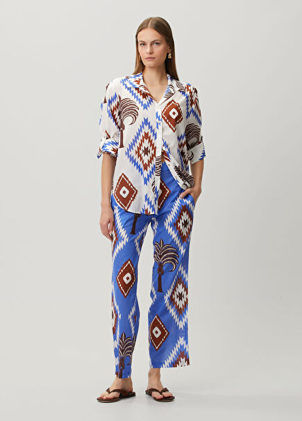 Rita Aztec Palm Sax Beach Pants