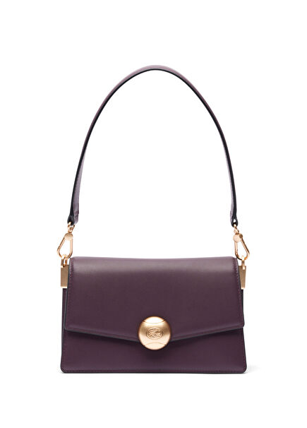 Tennis Bliss Bordo Deri Kadın Omuz Çantası