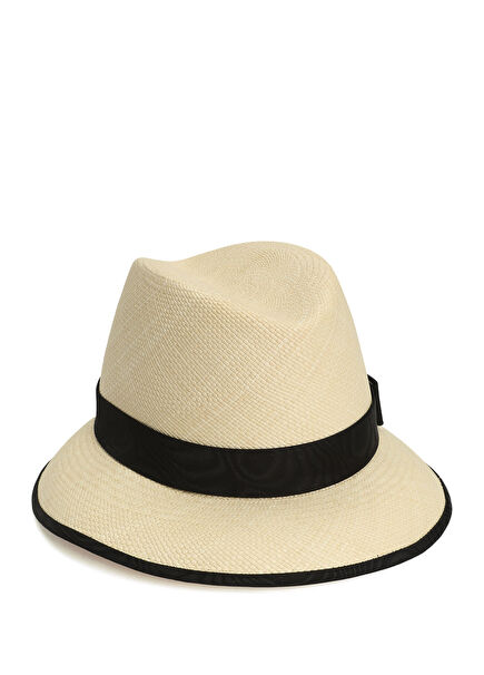 Black Natural Women's Straw Hat