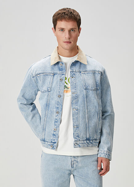 Delavee Light Blue Denim Jacket