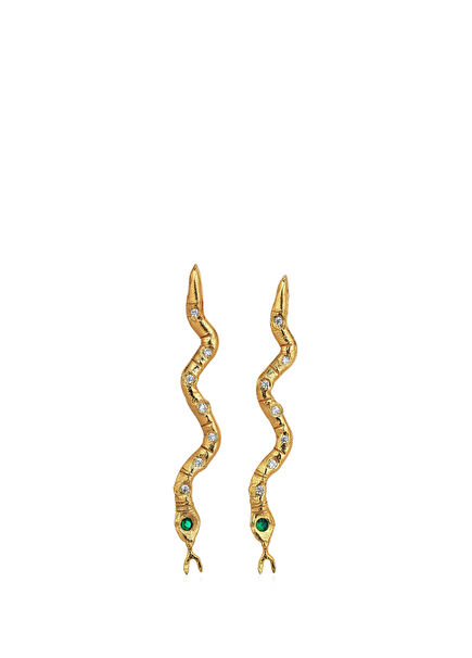 The Venom Womens Gold Plated Earrings