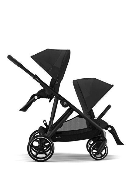 Gazelle S Black Şasi Moon Black İkiz Bebek Arabası