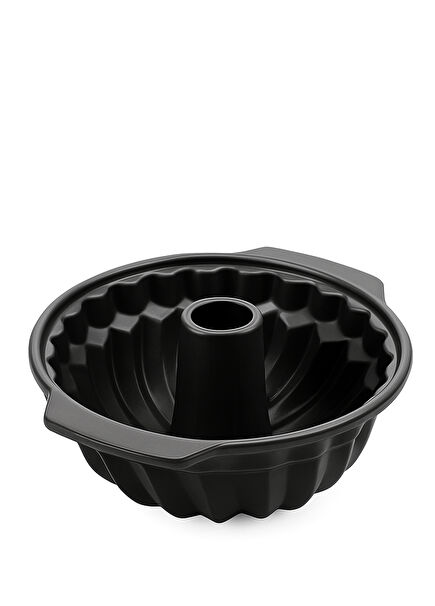 Karbon Siyah Thermolon Yüzey Borulu Kek Kalıbı 24 cm